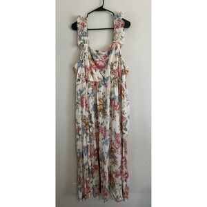 Torrid 4 Maxi Challis Ruffle Strap Tiered Dress